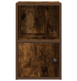vidaXL Boekenkast 31x24x52 cm bewerkt hout gerookt eikenkleurig