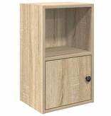 vidaXL Boekenkast 31x24x52 cm bewerkt hout sonoma eikenkleurig