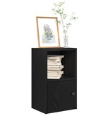vidaXL Boekenkast 31x24x52 cm bewerkt hout zwart eikenkleurig