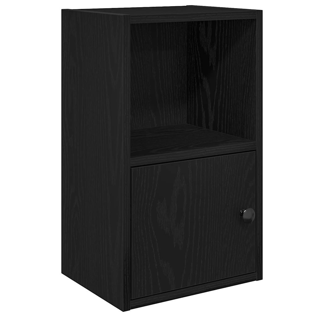 vidaXL Boekenkast 31x24x52 cm bewerkt hout zwart eikenkleurig