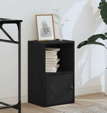 vidaXL Boekenkast 31x24x52 cm bewerkt hout zwart eikenkleurig