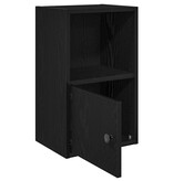 vidaXL Boekenkast 31x24x52 cm bewerkt hout zwart eikenkleurig