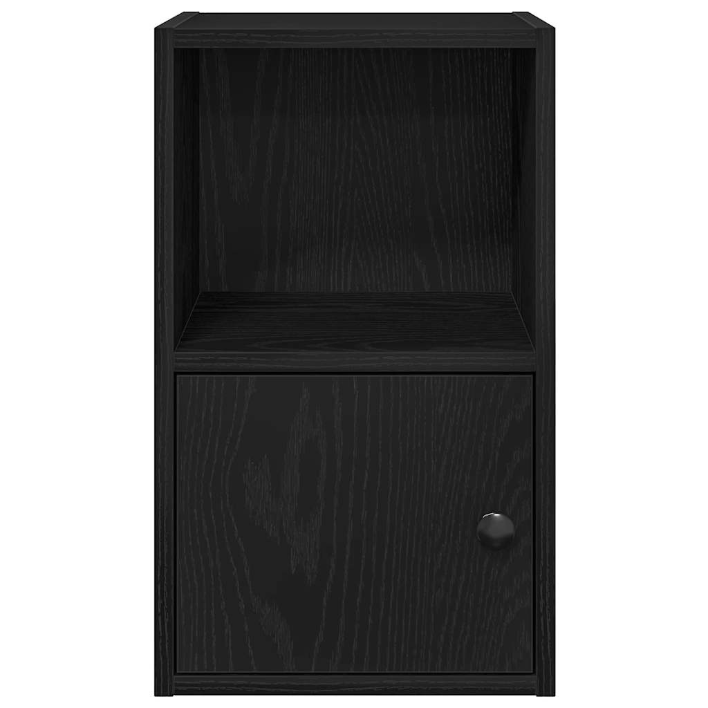 vidaXL Boekenkast 31x24x52 cm bewerkt hout zwart eikenkleurig