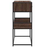 vidaXL Wandtafel 90x35x80 cm bewerkt hout bruin eikenkleur