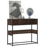 vidaXL Wandtafel 90x35x80 cm bewerkt hout bruin eikenkleur