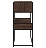 vidaXL Wandtafel 90x35x80 cm bewerkt hout bruin eikenkleur