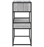 vidaXL Wandtafel 90x35x80 cm bewerkt hout grijs sonoma eikenkleurig