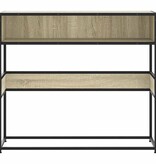 vidaXL Wandtafel 90x35x80 cm bewerkt hout sonoma eikenkleurig