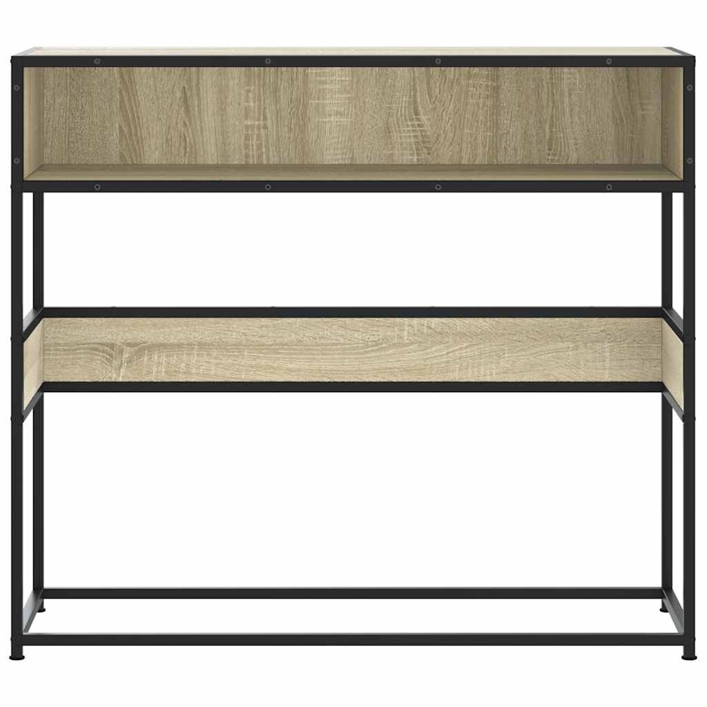 vidaXL Wandtafel 90x35x80 cm bewerkt hout sonoma eikenkleurig