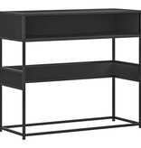 vidaXL Wandtafel 90x35x80 cm bewerkt hout zwart
