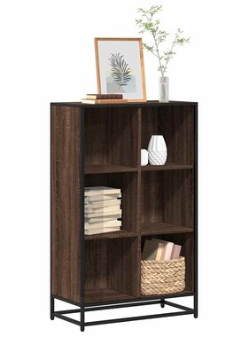 VidaXL Boekenkast 65,5x33x107,5 cm bewerkt hout bruin eikenkleur