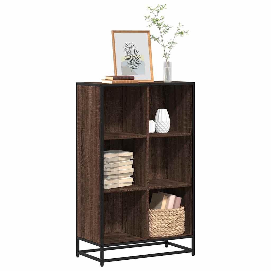vidaXL Boekenkast 65,5x33x107,5 cm bewerkt hout bruin eikenkleur