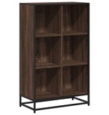 vidaXL Boekenkast 65,5x33x107,5 cm bewerkt hout bruin eikenkleur
