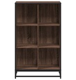 vidaXL Boekenkast 65,5x33x107,5 cm bewerkt hout bruin eikenkleur