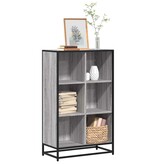 vidaXL Boekenkast 65,5x33x107,5cm bewerkt hout grijs sonoma eikenkleur