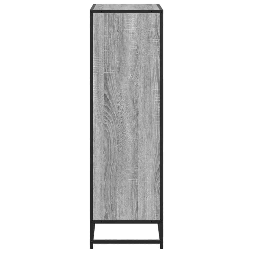 vidaXL Boekenkast 65,5x33x107,5cm bewerkt hout grijs sonoma eikenkleur