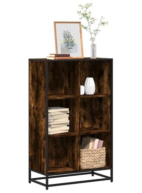 VidaXL Boekenkast 65,5x33x107,5 cm bewerkt hout gerookt eikenkleurig