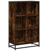 vidaXL Boekenkast 65,5x33x107,5 cm bewerkt hout gerookt eikenkleurig