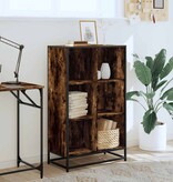 vidaXL Boekenkast 65,5x33x107,5 cm bewerkt hout gerookt eikenkleurig