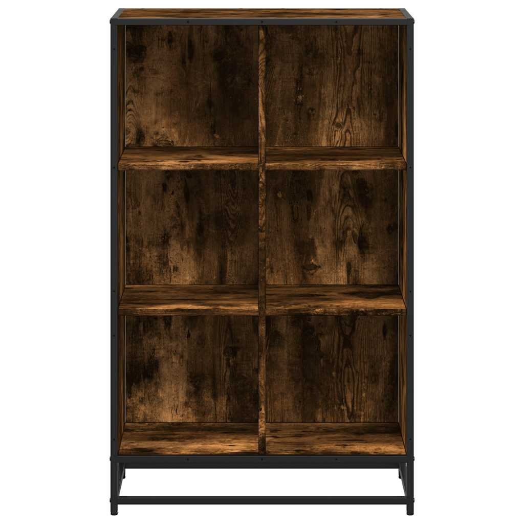 vidaXL Boekenkast 65,5x33x107,5 cm bewerkt hout gerookt eikenkleurig