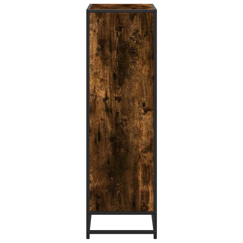 vidaXL Boekenkast 65,5x33x107,5 cm bewerkt hout gerookt eikenkleurig