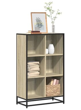 VidaXL Boekenkast 65,5x33x107,5 cm bewerkt hout sonoma eikenkleurig