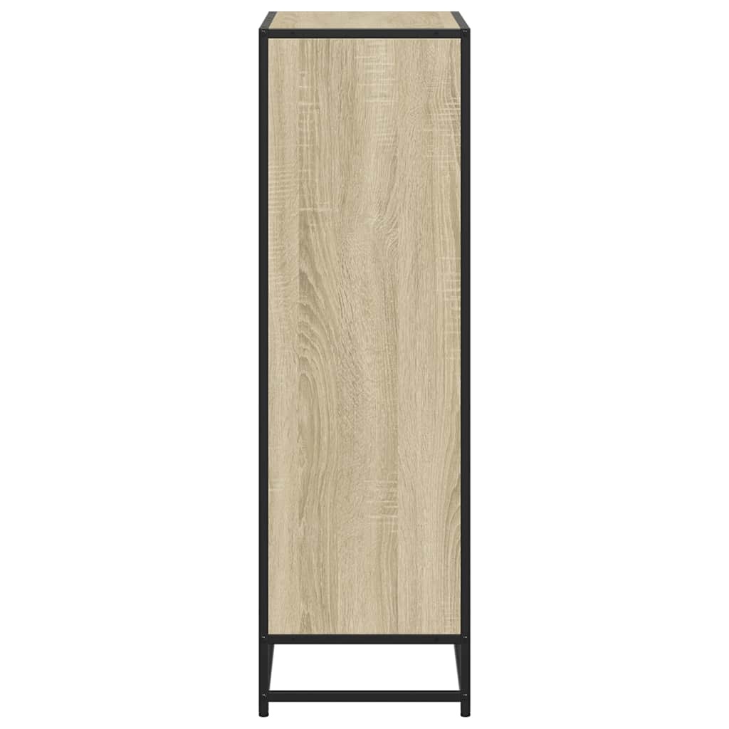 vidaXL Boekenkast 65,5x33x107,5 cm bewerkt hout sonoma eikenkleurig
