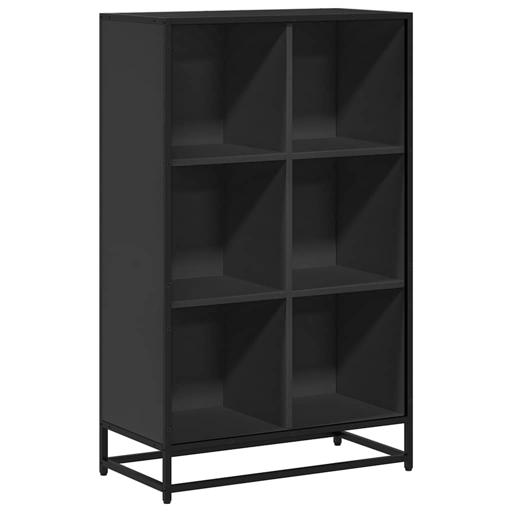 vidaXL Boekenkast 65,5x33x107,5 cm bewerkt hout zwart