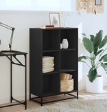 vidaXL Boekenkast 65,5x33x107,5 cm bewerkt hout zwart