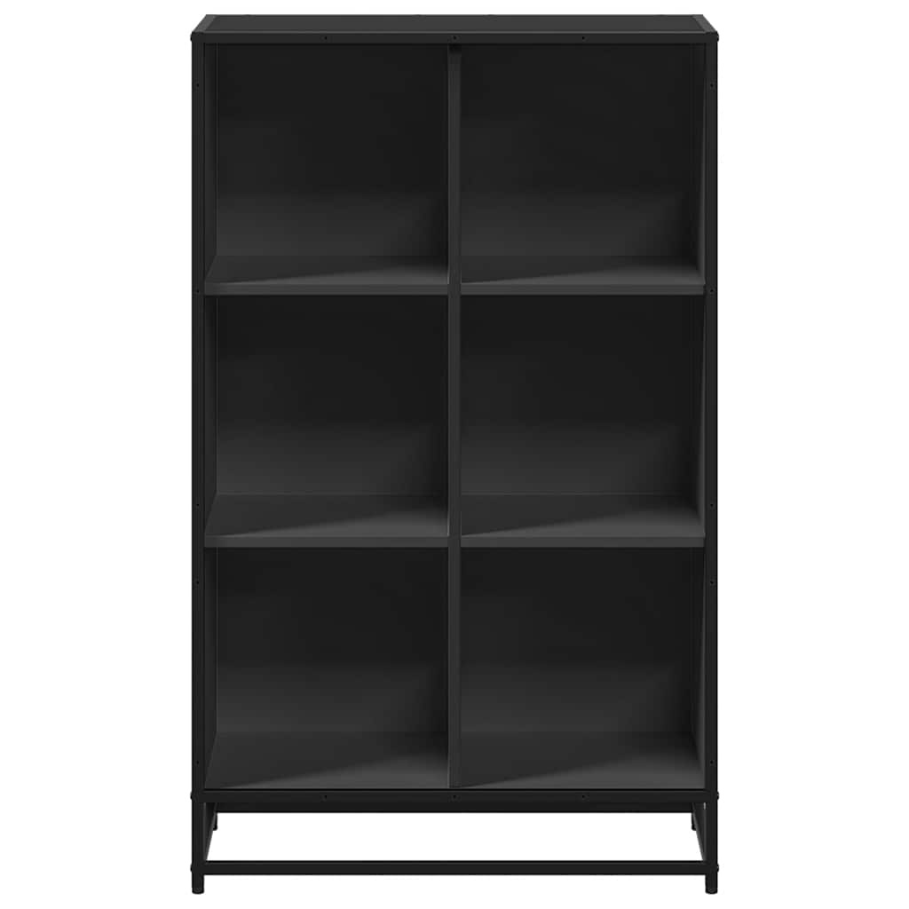 vidaXL Boekenkast 65,5x33x107,5 cm bewerkt hout zwart