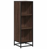 VidaXL Boekenkast 33,5x33x107,5 cm bewerkt hout bruin eikenkleur