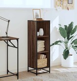 VidaXL Boekenkast 33,5x33x107,5 cm bewerkt hout bruin eikenkleur