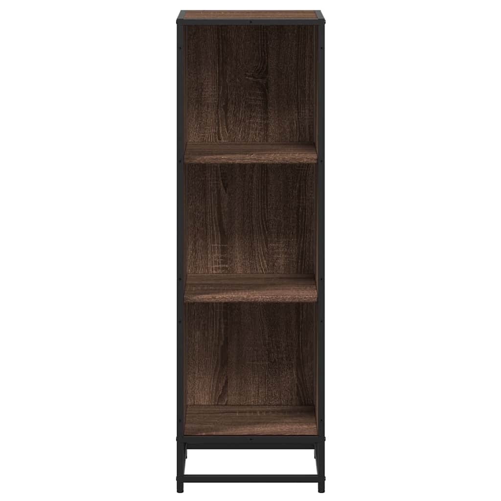VidaXL Boekenkast 33,5x33x107,5 cm bewerkt hout bruin eikenkleur