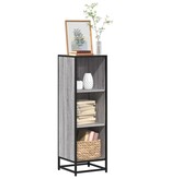vidaXL Boekenkast 33,5x33x107,5 bewerkt hout grijs sonoma eikenkleur
