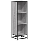 vidaXL Boekenkast 33,5x33x107,5 bewerkt hout grijs sonoma eikenkleur