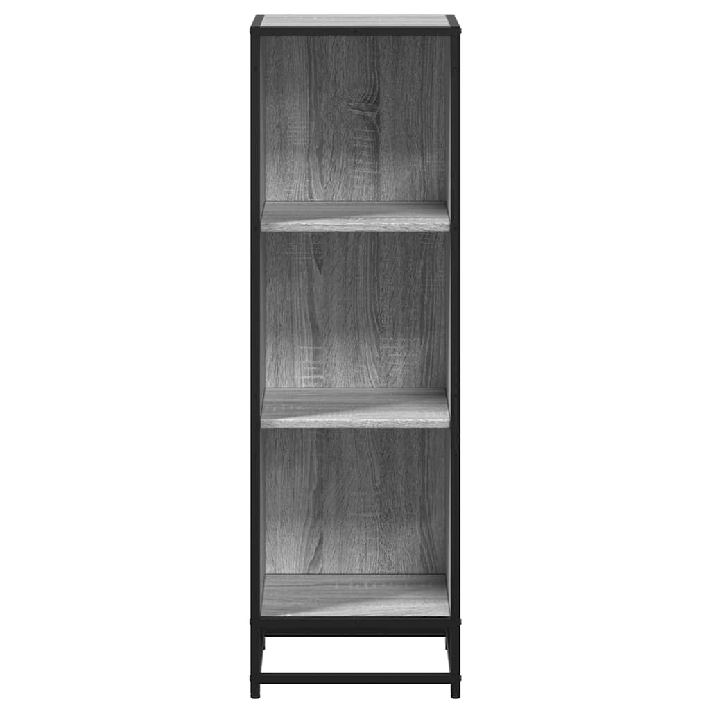 vidaXL Boekenkast 33,5x33x107,5 bewerkt hout grijs sonoma eikenkleur