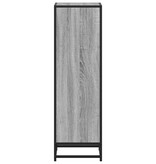 vidaXL Boekenkast 33,5x33x107,5 bewerkt hout grijs sonoma eikenkleur