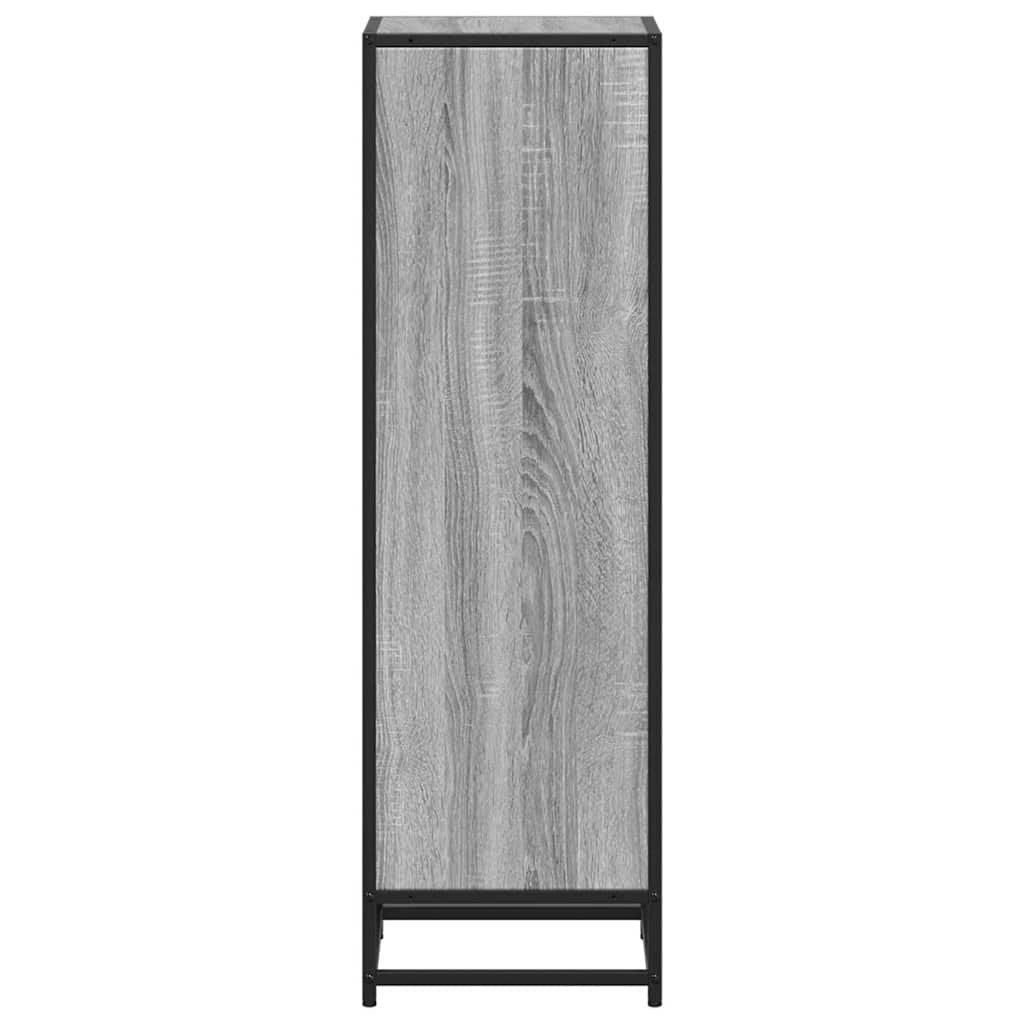 vidaXL Boekenkast 33,5x33x107,5 bewerkt hout grijs sonoma eikenkleur