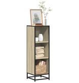 vidaXL Boekenkast 33,5x33x107,5 cm bewerkt hout sonoma eikenkleurig