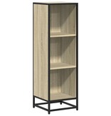 vidaXL Boekenkast 33,5x33x107,5 cm bewerkt hout sonoma eikenkleurig