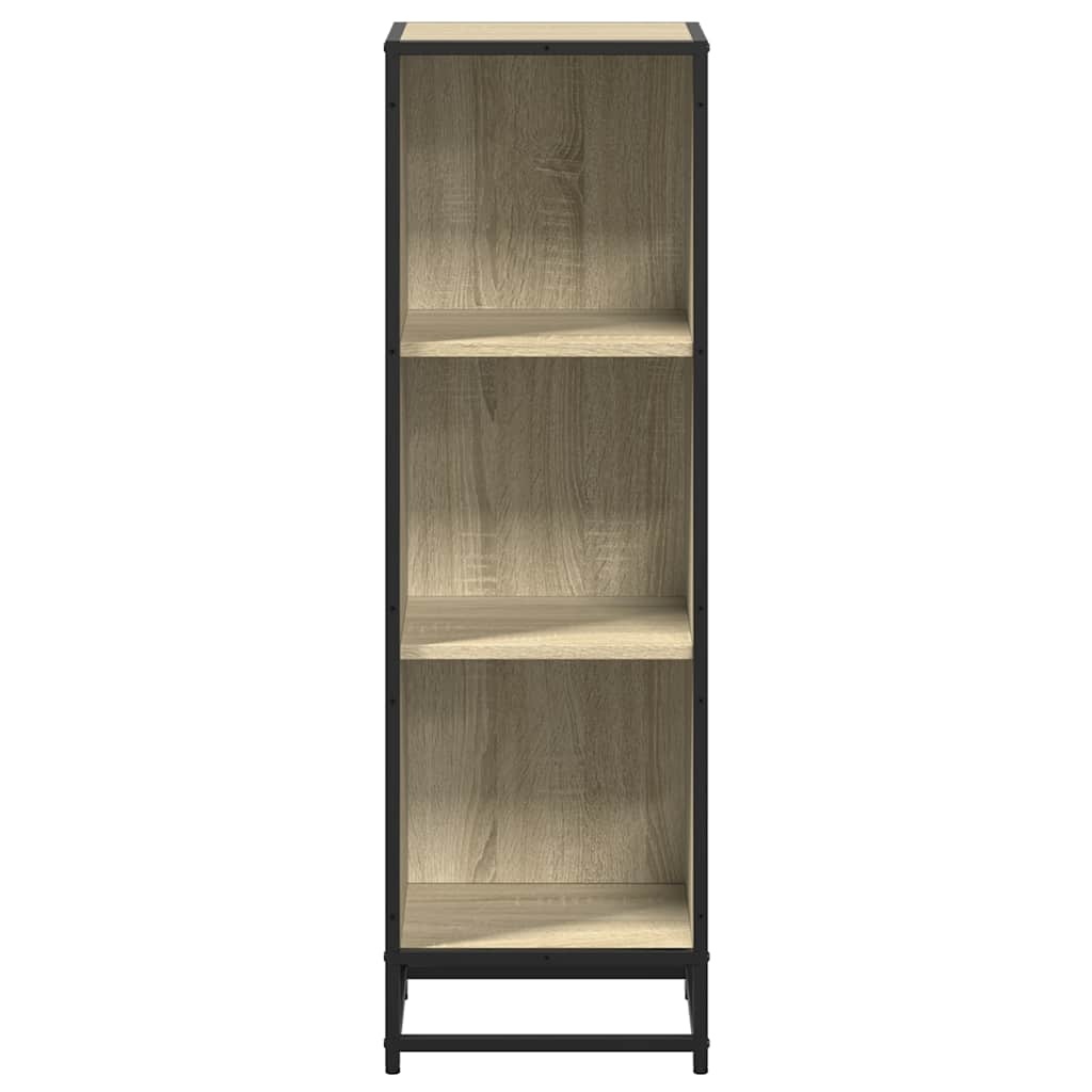 vidaXL Boekenkast 33,5x33x107,5 cm bewerkt hout sonoma eikenkleurig
