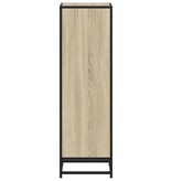 vidaXL Boekenkast 33,5x33x107,5 cm bewerkt hout sonoma eikenkleurig