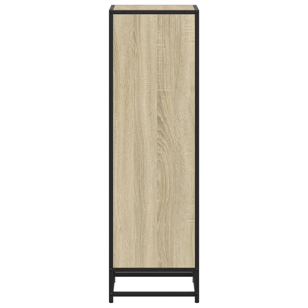 vidaXL Boekenkast 33,5x33x107,5 cm bewerkt hout sonoma eikenkleurig