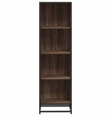 vidaXL Boekenkast 40x35x139 cm bewerkt hout bruin eikenkleur