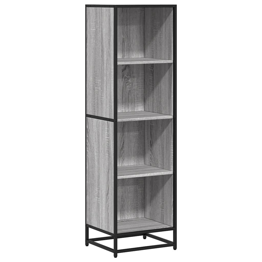 vidaXL Boekenkast 40x35x139 cm bewerkt hout grijs sonoma eikenkleurig