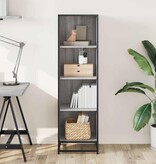 vidaXL Boekenkast 40x35x139 cm bewerkt hout grijs sonoma eikenkleurig