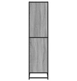 vidaXL Boekenkast 40x35x139 cm bewerkt hout grijs sonoma eikenkleurig