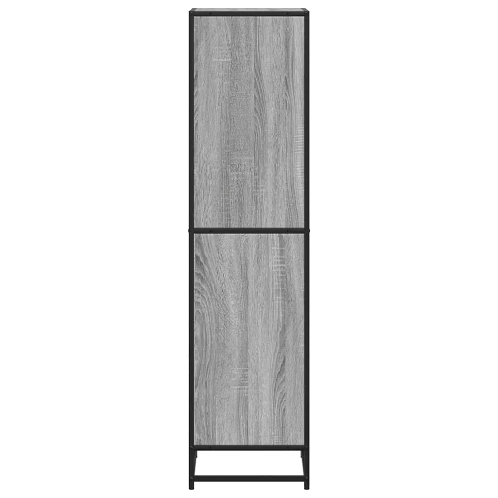 vidaXL Boekenkast 40x35x139 cm bewerkt hout grijs sonoma eikenkleurig