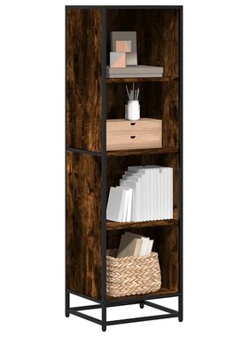VidaXL Boekenkast 40x35x139 cm bewerkt hout gerookt eikenkleurig