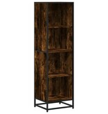 vidaXL Boekenkast 40x35x139 cm bewerkt hout gerookt eikenkleurig